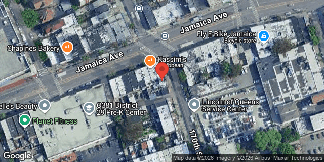 Aerial map of 169-30 JAMAICA AVENUE, Queens