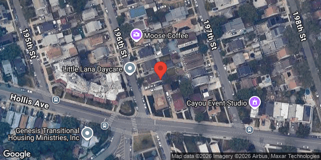 Aerial map of 104-35 196 STREET, Queens