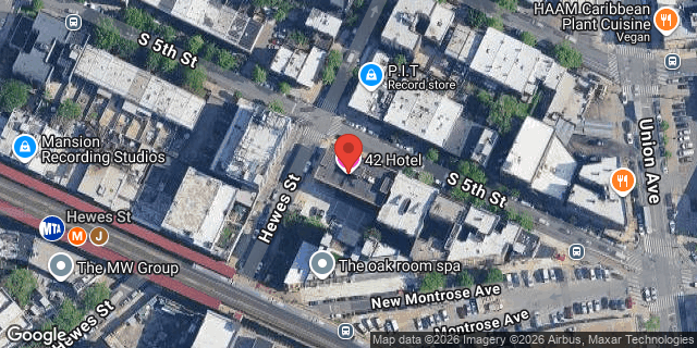 Aerial map of 428 SOUTH 5TH STREET, Brooklyn