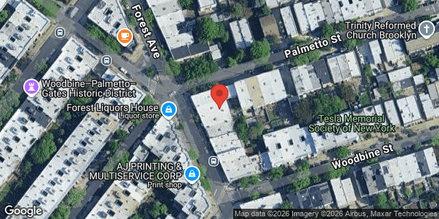 Aerial map of 66-25 FOREST AVENUE, Queens