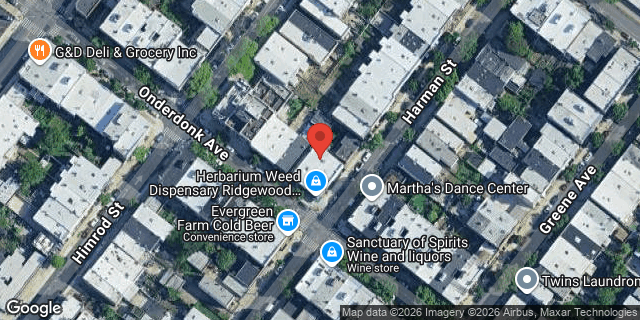 Aerial map of 463 ONDERDONK AVENUE, Queens