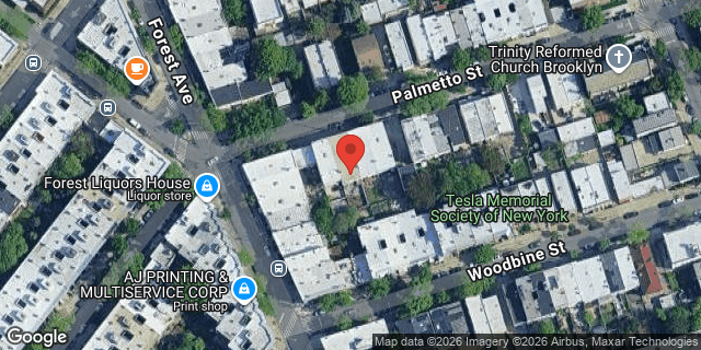 Aerial map of 59-16 PALMETTO STREET, Queens