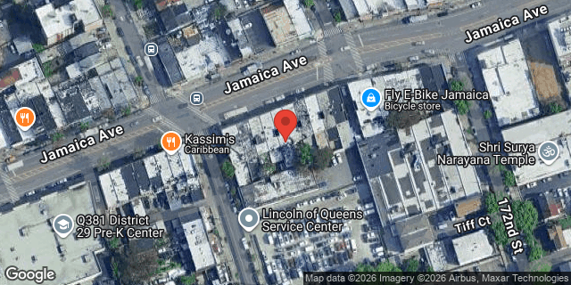 Aerial map of 170-16 JAMAICA AVENUE, Queens