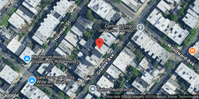 Aerial map of 1873 GREENE AVENUE, Queens