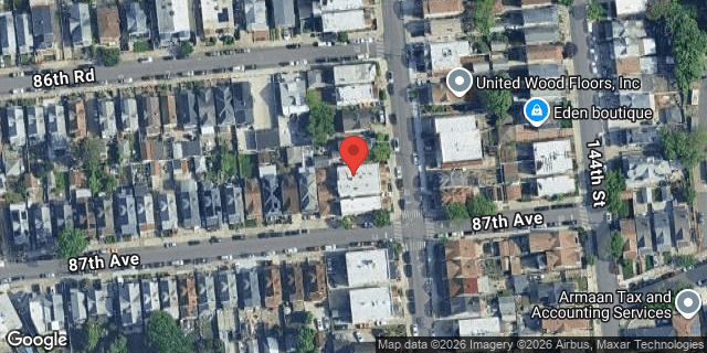 Aerial map of 86-40 143 STREET, Queens