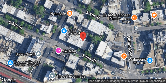 Aerial map of 419 SOUTH 5 STREET, Brooklyn