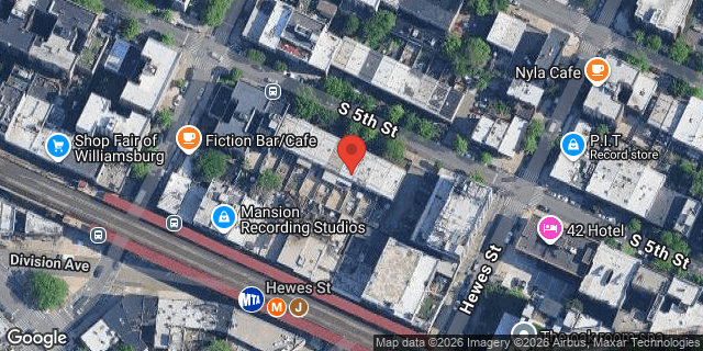 Aerial map of 408 SOUTH 5 STREET, Brooklyn