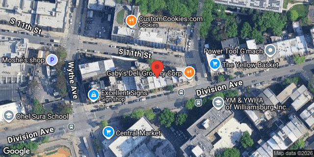 Aerial map of 63A DIVISION AVENUE, Brooklyn