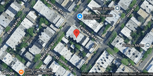 Aerial map of 580 FAIRVIEW AVENUE, Queens
