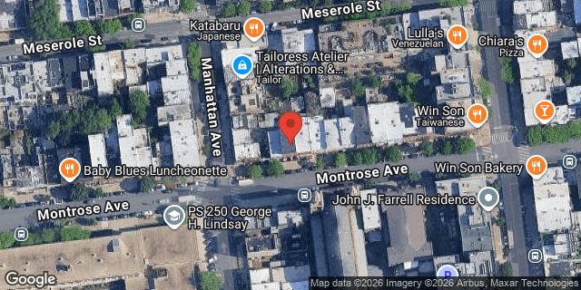 Aerial map of 125 MONTROSE AVENUE, Brooklyn