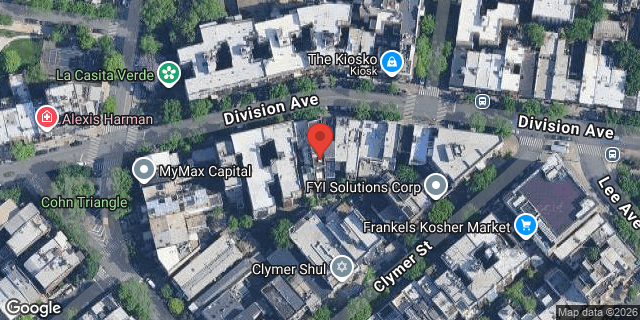 Aerial map of 114 DIVISION AVENUE, Brooklyn