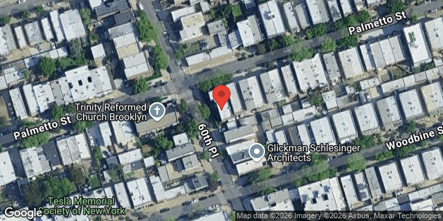 Aerial map of 60-04 PALMETTO STREET, Queens