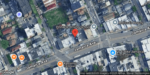 Aerial map of 170-13 JAMAICA AVENUE, Queens