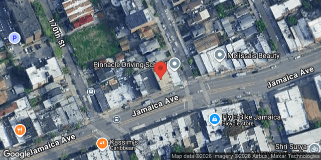 Aerial map of 170-19 JAMAICA AVENUE, Queens