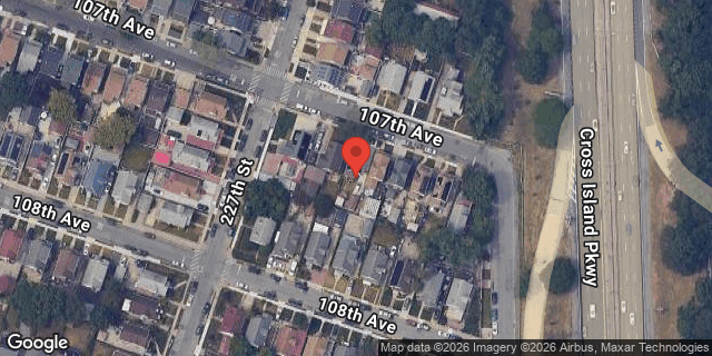 Aerial map of 227-12 107 AVENUE, Queens
