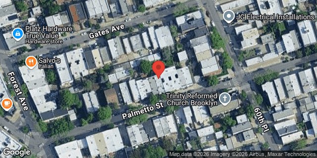 Aerial map of 59-37 PALMETTO STREET, Queens
