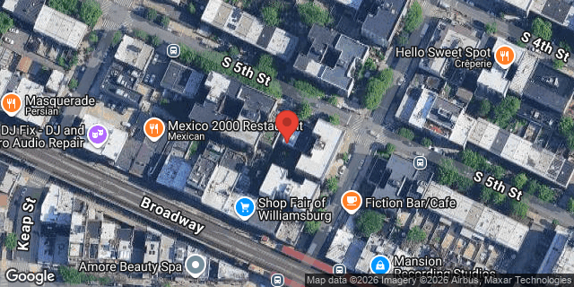Aerial map of 382 SOUTH 5 STREET, Brooklyn