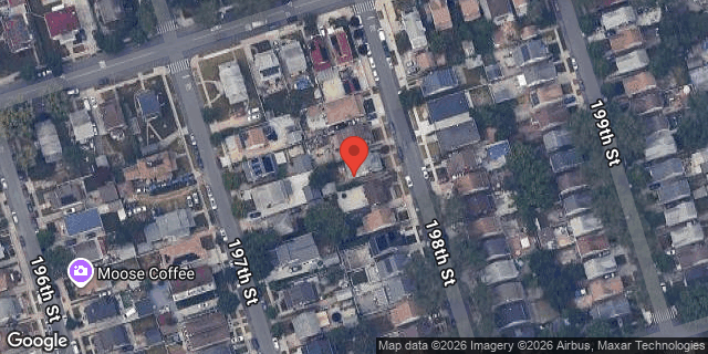 Aerial map of 104-20 198 STREET, Queens