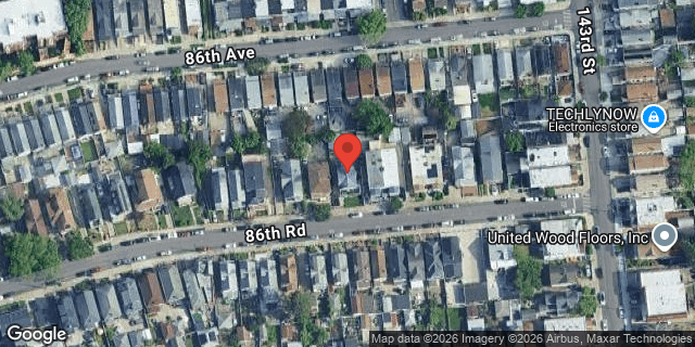 Aerial map of 139-55 86 ROAD, Queens