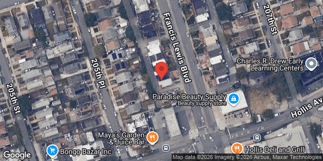 Aerial map of 109-34 FRANCIS LEWIS BLVD, Queens