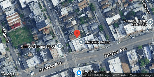 Aerial map of 90-49 171 STREET, Queens