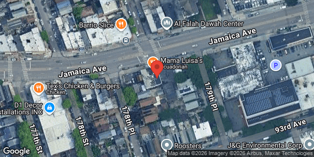 Aerial map of 178-26 JAMAICA AVENUE, Queens
