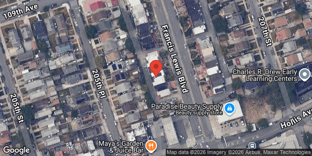 Aerial map of 109-30 FRANCIS LEWIS BLVD, Queens