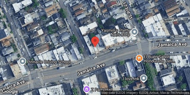 Aerial map of 172-11 JAMAICA AVENUE, Queens