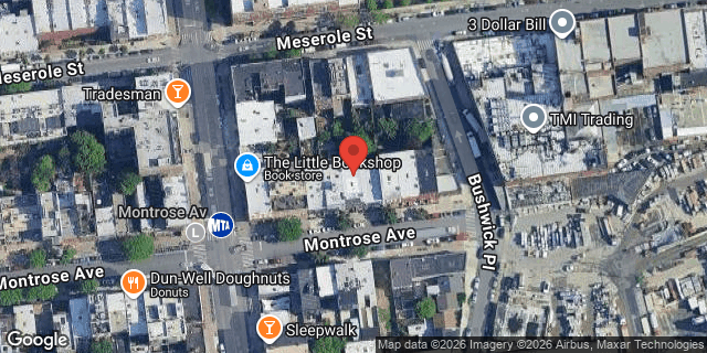 Aerial map of 241 MONTROSE AVENUE, Brooklyn