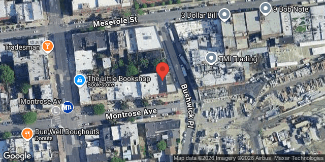 Aerial map of 249 MONTROSE AVENUE, Brooklyn