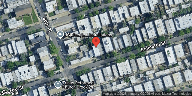 Aerial map of 60-15 PALMETTO STREET, Queens