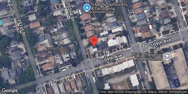 Aerial map of 202-03 109 AVENUE, Queens