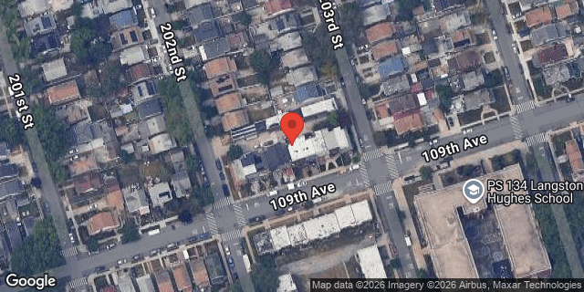 Aerial map of 202-11 109 AVENUE, Queens