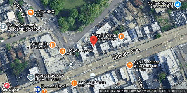 Aerial map of 159-09 HILLSIDE AVENUE, Queens