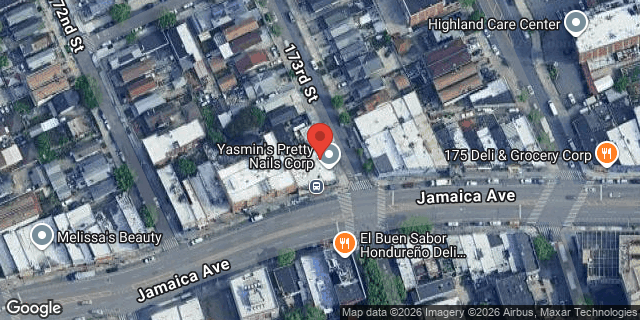 Aerial map of 172-27 JAMAICA AVENUE, Queens