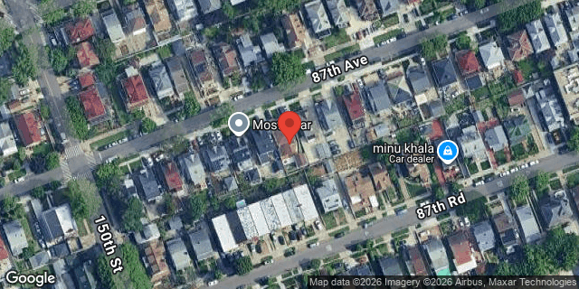 Aerial map of 150-30 87 AVENUE, Queens