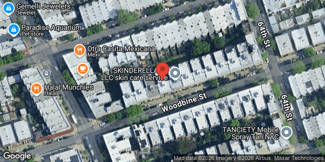 Aerial map of 61-23 WOODBINE STREET, Queens