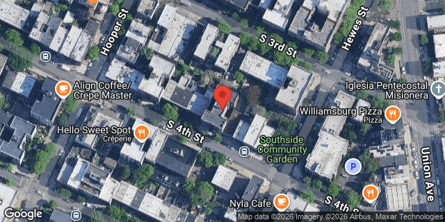 Aerial map of 387 SOUTH 4 STREET, Brooklyn