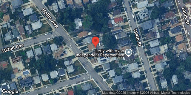 Aerial map of 192-35 HOLLIS AVENUE, Queens