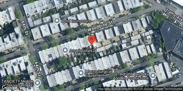 Aerial map of 64-28 WOODBINE STREET, Queens