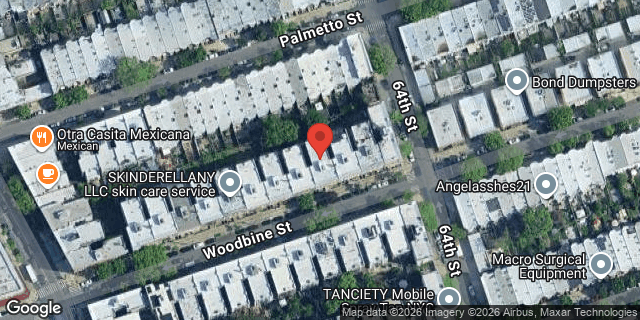 Aerial map of 61-41 WOODBINE STREET, Queens