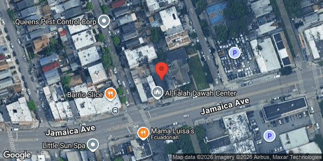 Aerial map of 179-07 JAMAICA AVENUE, Queens
