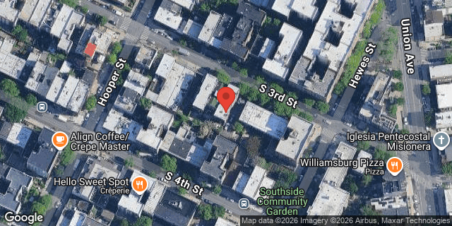 Aerial map of 380 SOUTH 3 STREET, Brooklyn