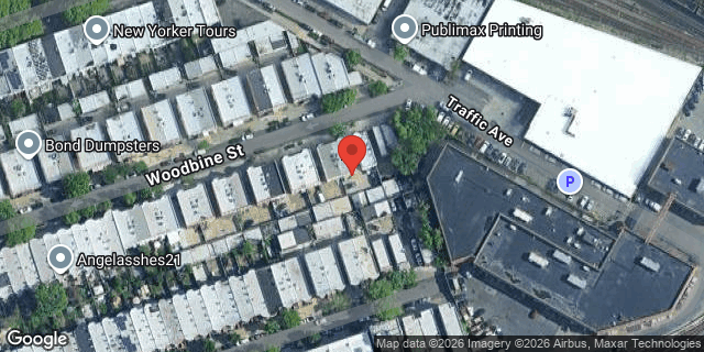 Aerial map of 64-54 WOODBINE STREET, Queens