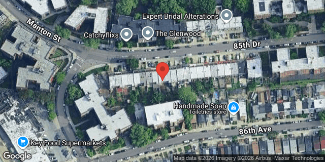 Aerial map of 139-24 85 DRIVE, Queens