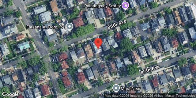 Aerial map of 150-24 86 AVENUE, Queens