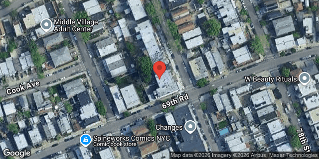 Aerial map of 68-74 76 STREET, Queens
