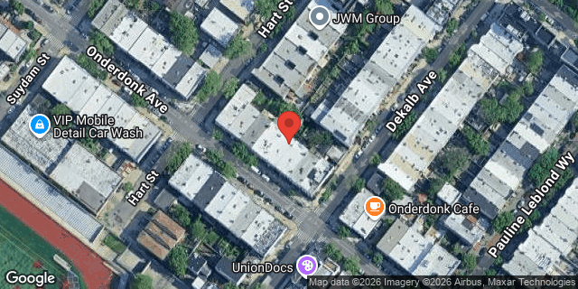 Aerial map of 309 ONDERDONK AVENUE, Queens