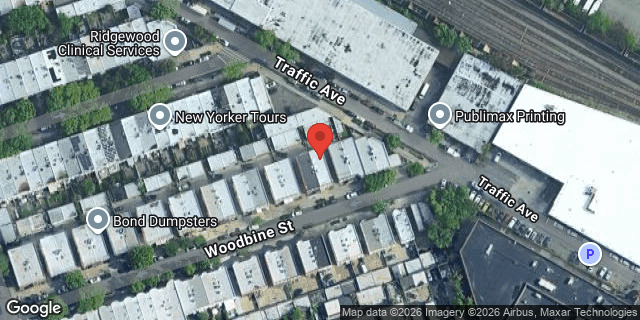 Aerial map of 64-49 WOODBINE STREET, Queens