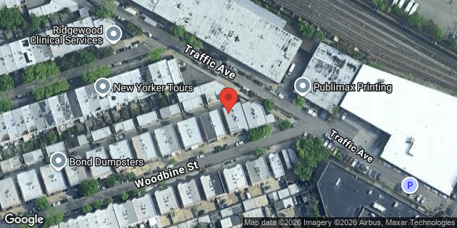Aerial map of 64-51 WOODBINE STREET, Queens